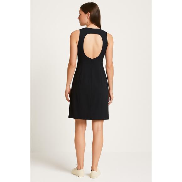 Papell Boutique Black Sleeveless Sheath Dress Size 6P - Picture 1 of 5
